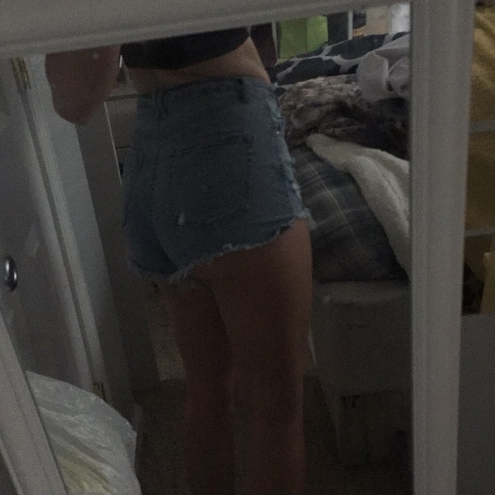 cute distressed jean shorts - Picture 6 of 7